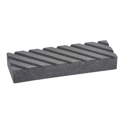Amazon Basics Whetstone Knife Sharpening Stone, Double-Sided 1000/6000 Grit with Angle Guide, Non-Slip Bamboo Base, Black & Grey