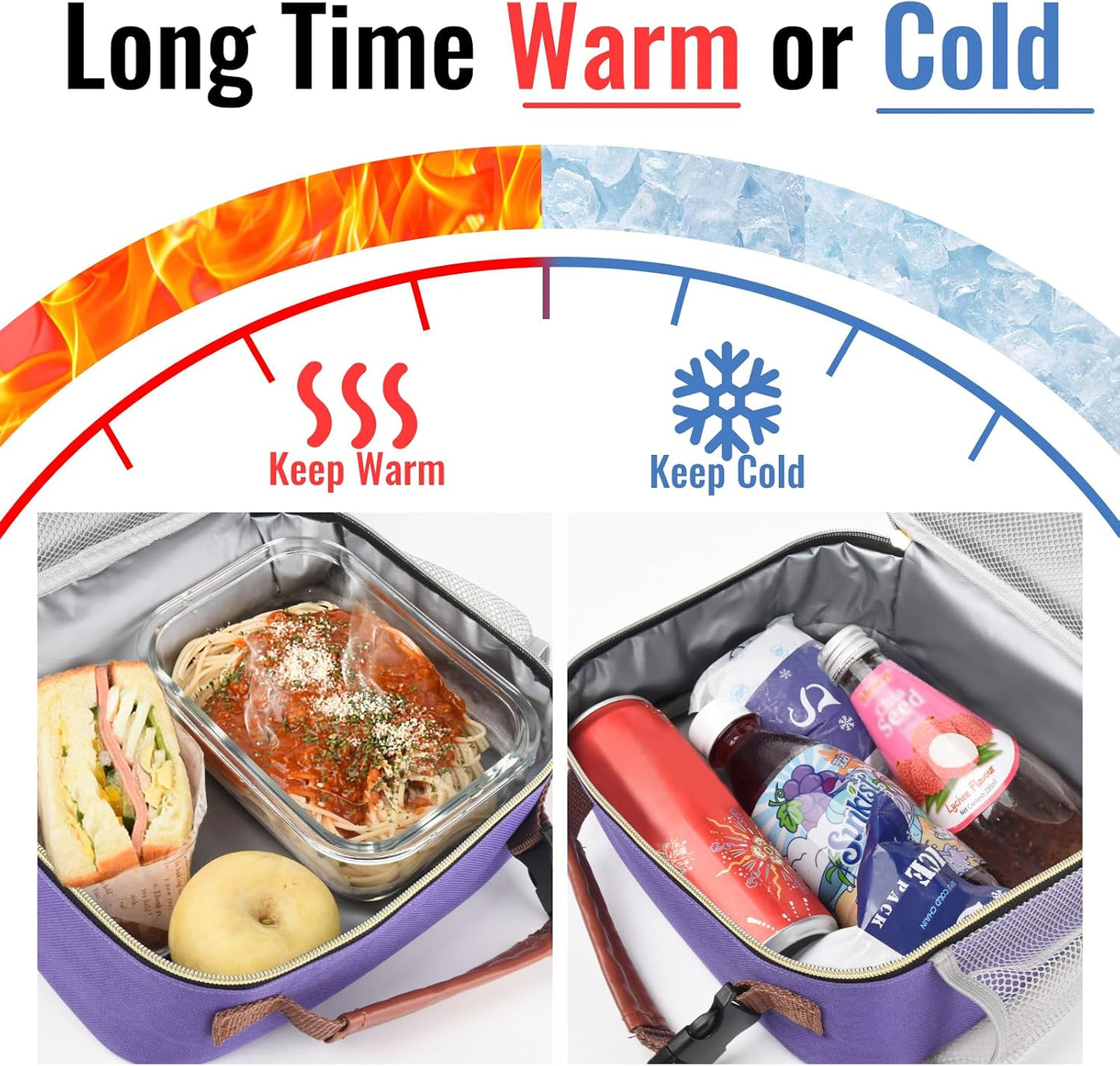 Genteen Lunch Box for Kids, Boys - Insulated Small LunchBox Reusable, Zip Closure & Buckle Handle, Portable Cooler for Work, School, Travel (Lake Green)