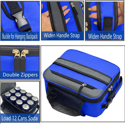 Lunch Box Insulated Lunch bag for Men Teen Kids Boys Adult Portable Stylish Small Lunchbox Special Design for Working Office school Picnic