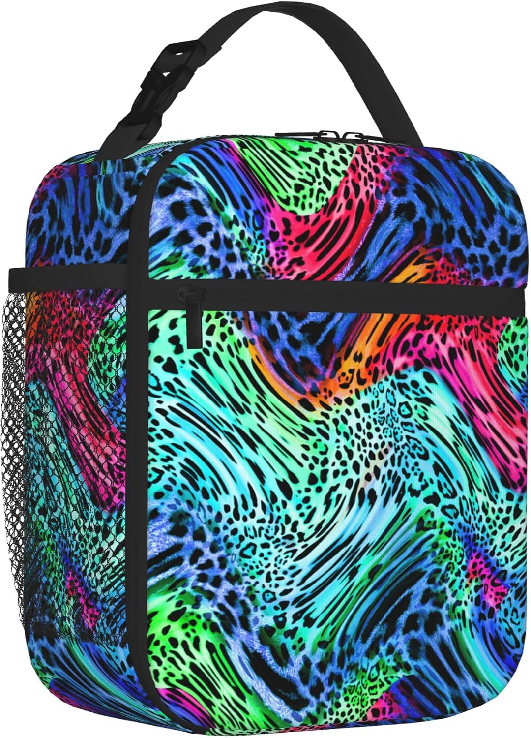 Dinosaur Volcano Insulated Lunch Bag for Women & Men, Reusable Leak-Proof Lunch Box with Cooler Compartment, Lunch Tote for Adults Work Travel Picnic Durable & Washable
