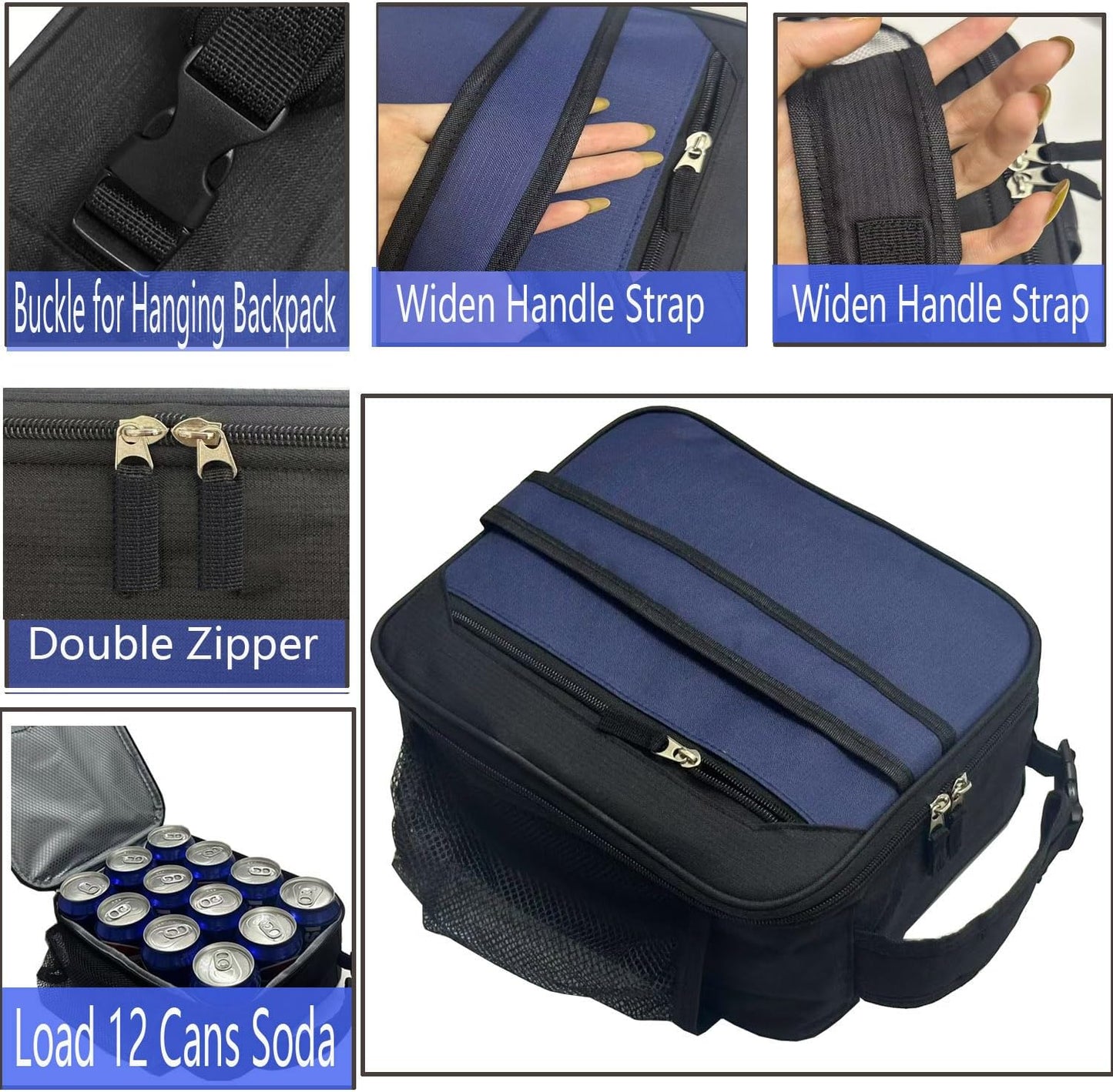 Lunch Box Insulated Lunch bag for Men Teen Kids Boys Adult Portable Stylish Small Lunchbox Special Design for Working Office school Picnic