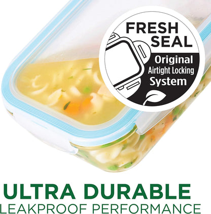 LOCK & LOCK Ovenglass Heat Resistant Glass Round Food Storage Container with Steam Vent, 32.12-oz / 4.02-cup