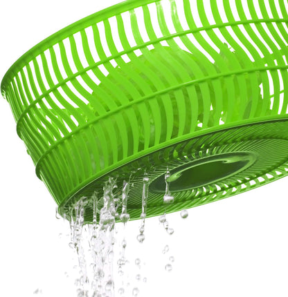 ROPE SALAD DRYER WITH STOP, GREEN - 4L