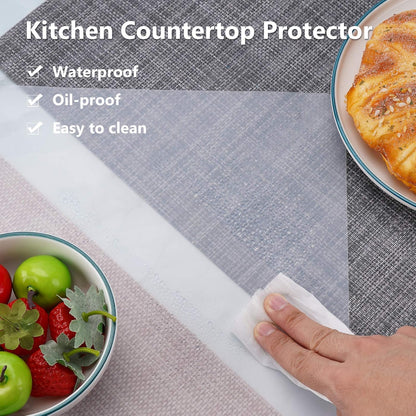 Gartful Extra Large Silicone Mats for Countertop, 28" by 20" Multipurpose Mat, Counter Table Protector, Desk Saver Pad, Placemat Nonstick Nonskid Heat-Resistant Pad, Black