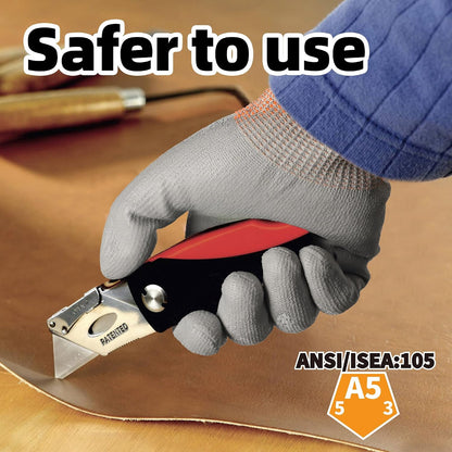 Schwer 12 Pairs A4/A5/A6 Cut Resistant Gloves, Non PFAS CR3088, L