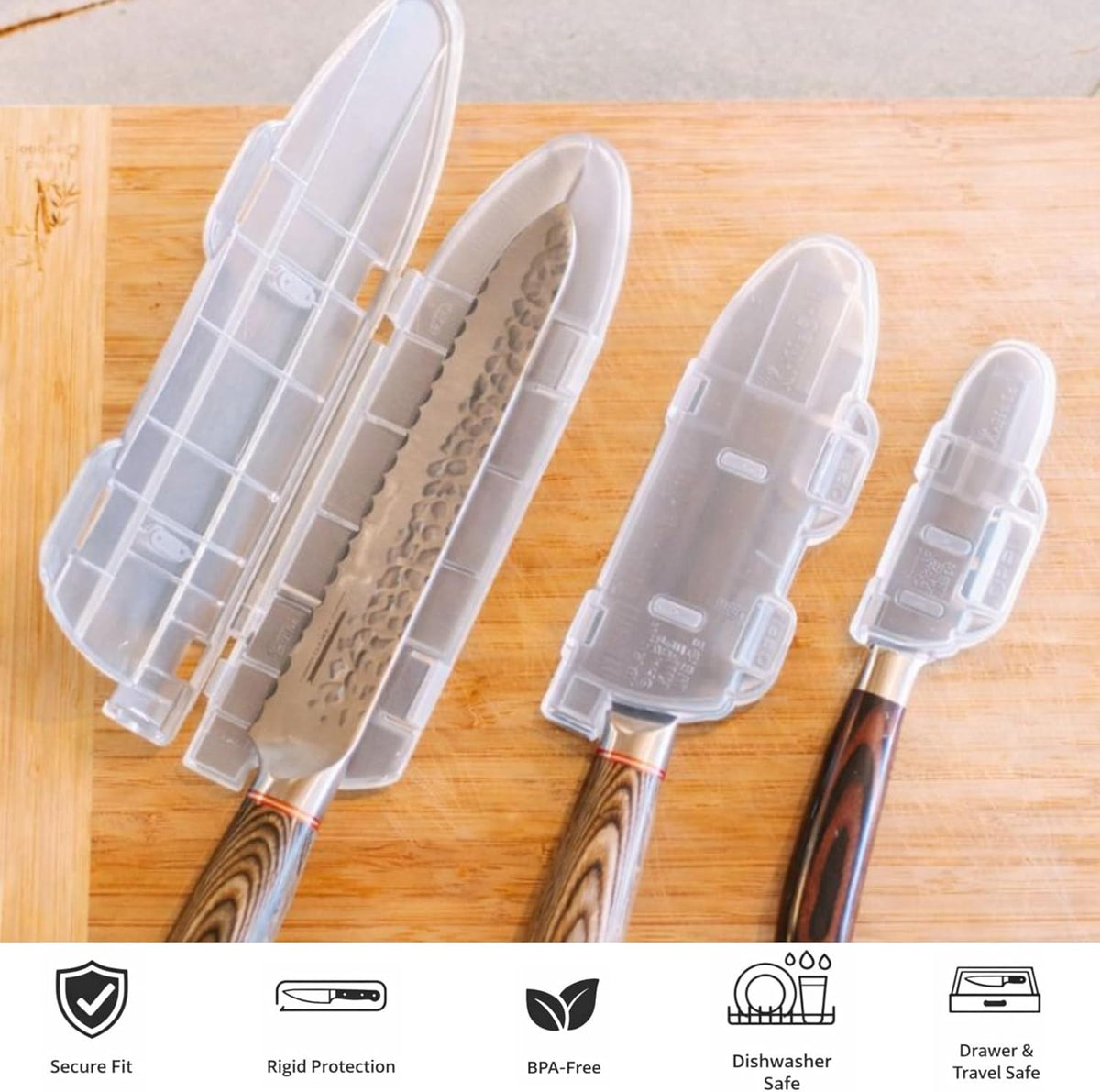 Blade Guard™ 8" Locking Kitchen Knife Blade Protector
