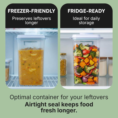 Bop Top Airtight Food Storage Containers with Lid 2 Cups / 16 oz | Kitchen Canister Sets | Air Tight Pantry Container | Pop Top Dry Food Storage Containers for Snacks, Sugar, Flour, Baking, Pasta