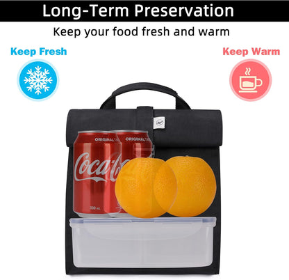 SUNNY BIRD Insulated Lunch Bag Pink Lunch Box Small Cooler Bag for Women, Girls, Adults and Teens (Pink)