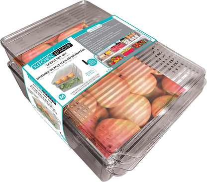 Kitchen Spaces Fridge Bin Set 5PC (M)