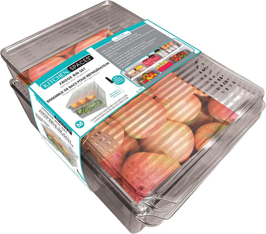 Kitchen Spaces Fridge Bin Set 5PC (M)