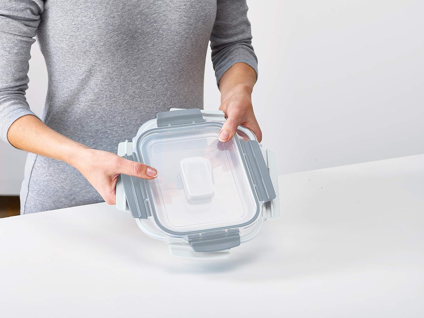 Joseph Joseph Nest Lock Plastic BPA Free Food Storage Container Set with Lockable Airtight Leakproof Lids, 10-Piece, Multi-Color
