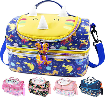 RLGPBON Lunch Bag Kids,Boys Lunch Box,Space Lunch Bag Toddler Teen Boys,School Daycare Cute Travel bags