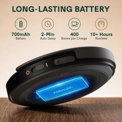 OutIn Claro Portable Coffee Scale, Timer Function, Rechargeable