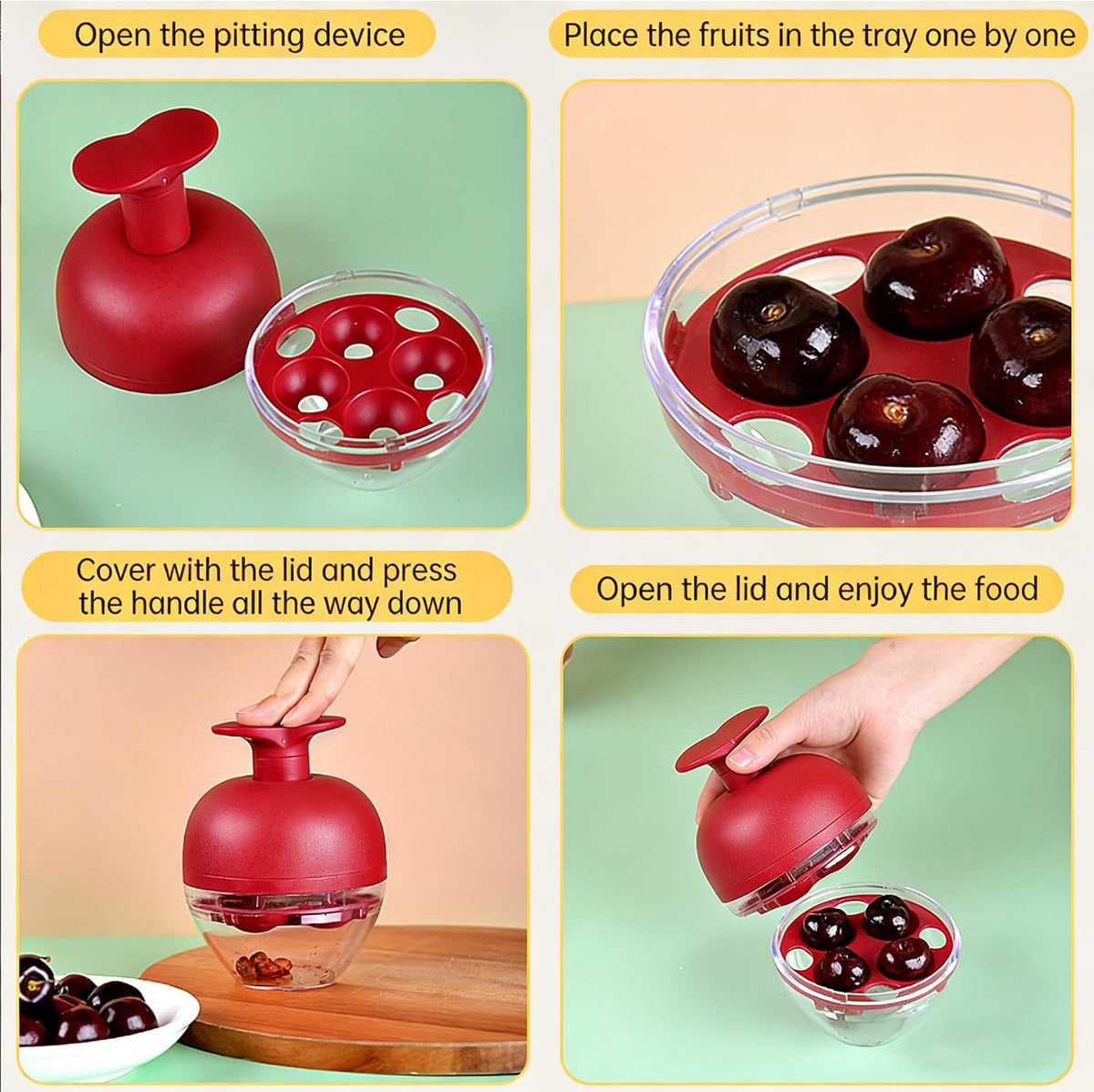Cherry Pitter Tool, Push Type