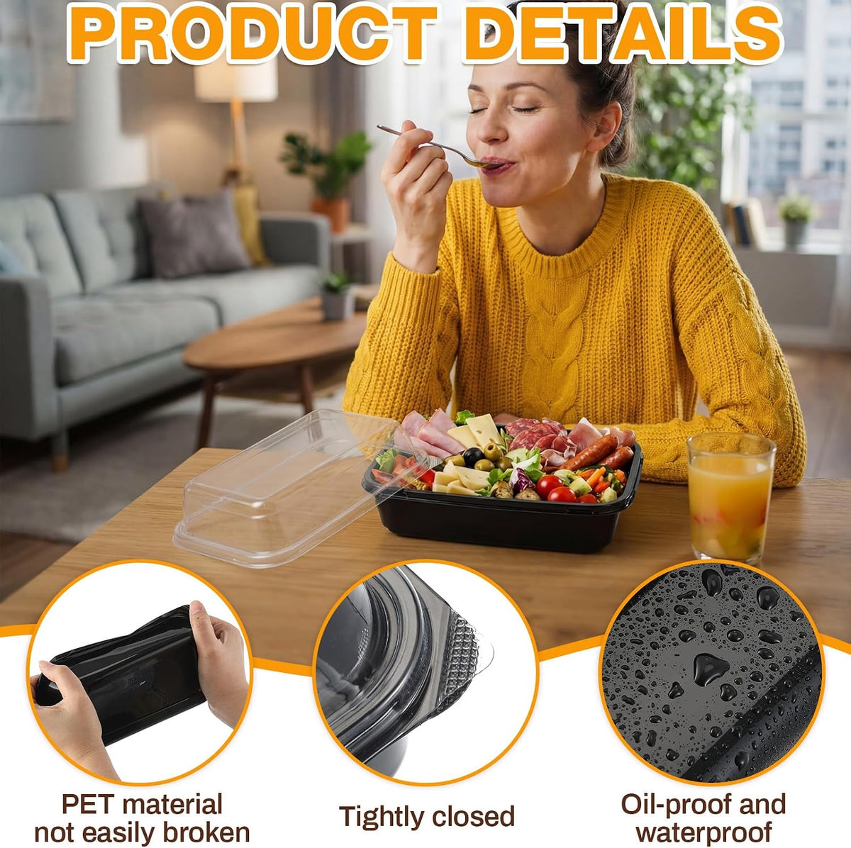 Shellwei 5 Pack Extra Large Charcuterie Board with Lids, 18 x 12 Inch Plastic Catering Trays for Cookies, Desserts, Candy, Reusable Serving Platters for Travel Party