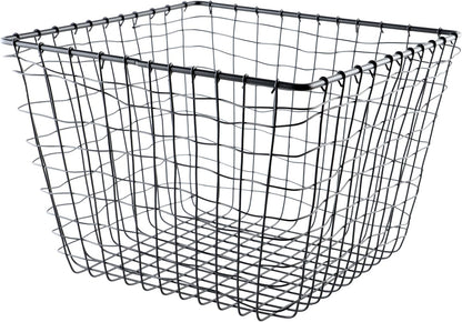 G.E.T. WB-315-MG Heavy Duty Iron Wire Utility Storage Basket/Bin with Handles, 11" x 8" x 8"