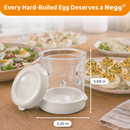 The Negg Boiled Egg Peeler - White