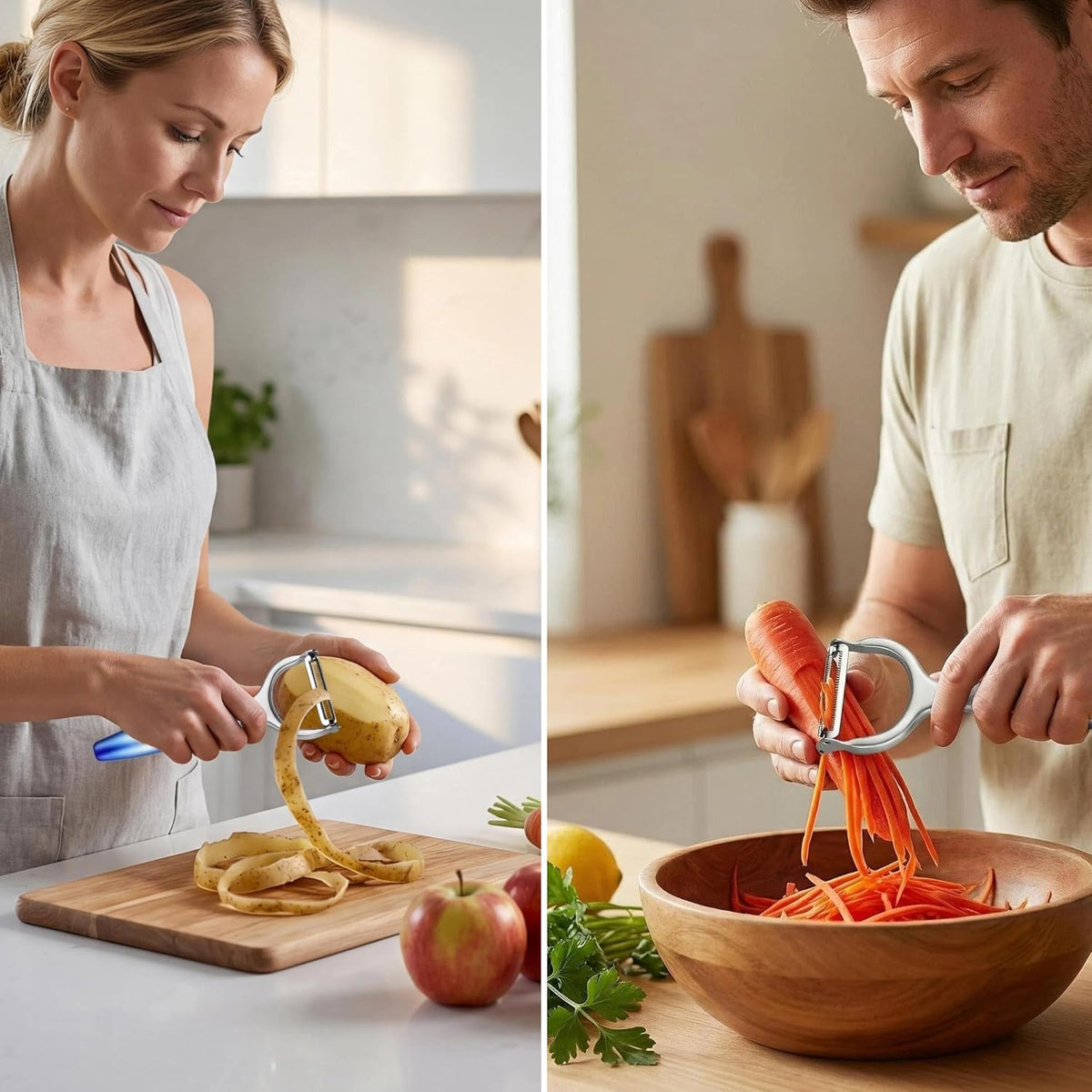 Aniso Y-Shaped Vegetables Fruit Julienne and Peeler with Gradient Handle