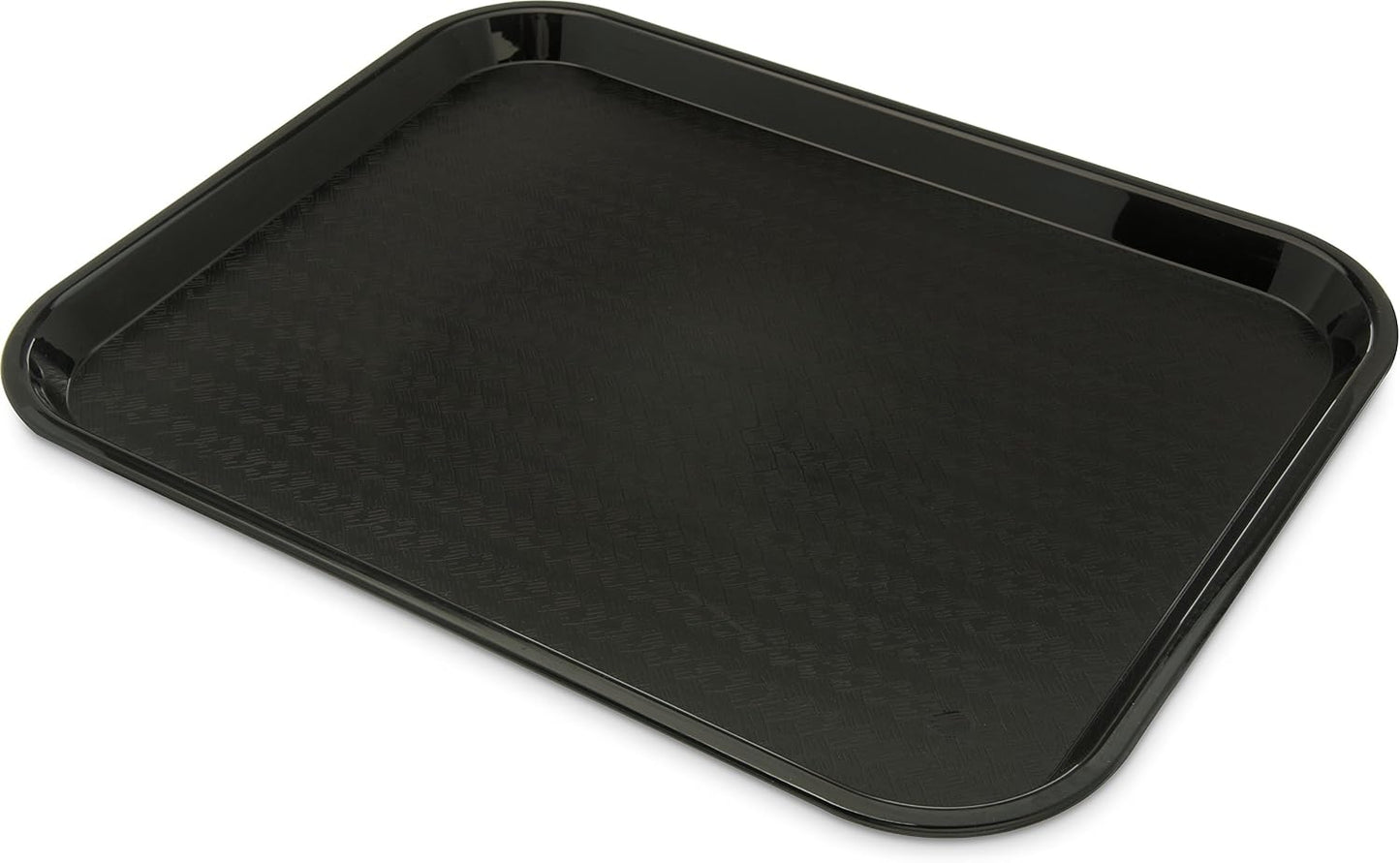 Carlisle FoodService Products Café Cafeteria Tray, Fast Food Tray for Restaurant or Commercial Use, 14" x 18", 1 Count, Black