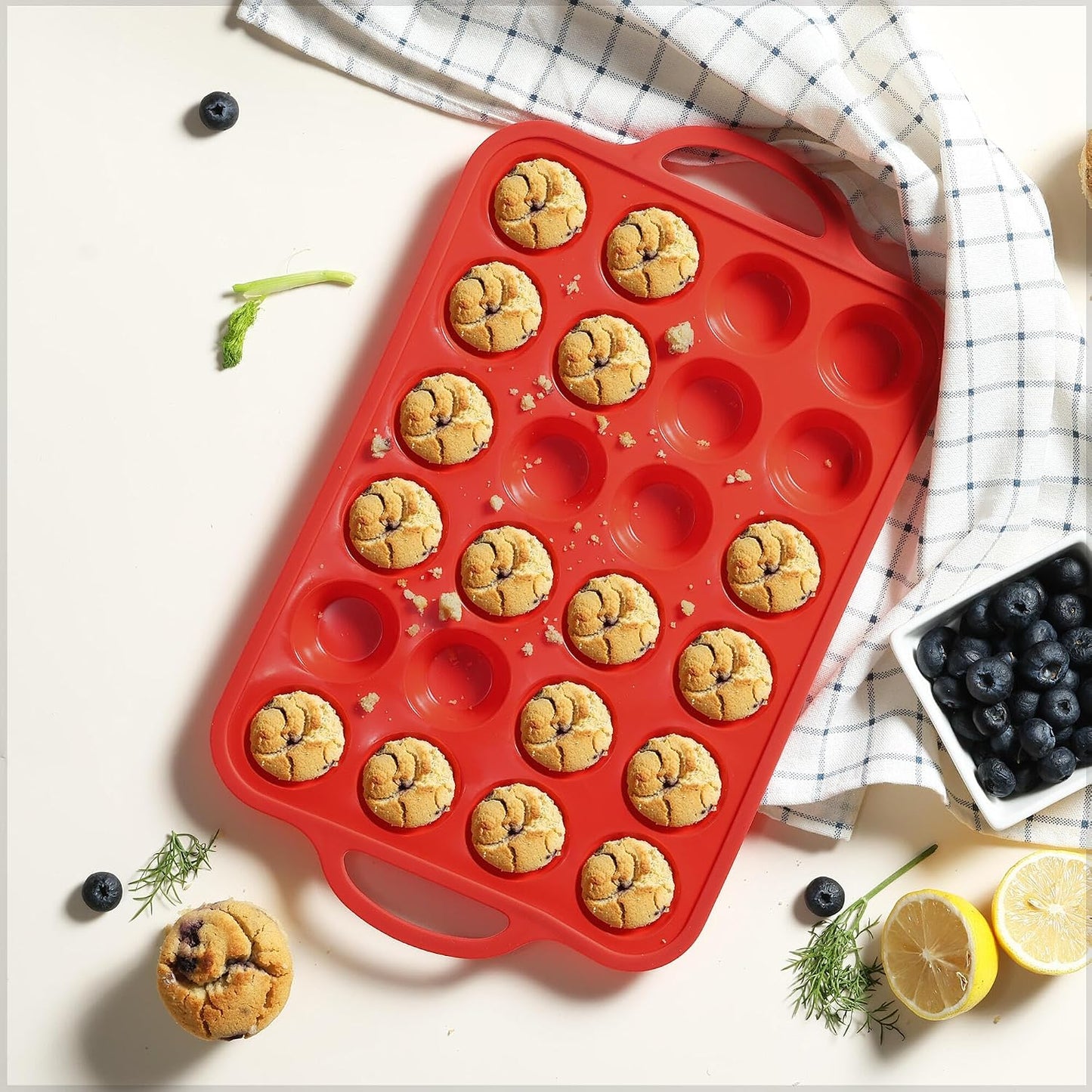 2 Packs 12 Cups Silicone Muffin Pan for Baking with Metal Reinforced Frame Regular Size Cupcake Pan Tray Egg Bites Silicone Cookie Molds Muffin Tin Tart Pans Sheet Set for Oven Dishwasher Safe