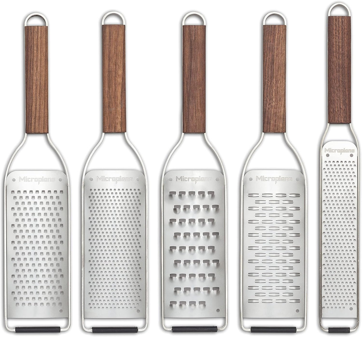 Microplane Master Series Wood Handle Stainless Steel Frame Extra Coarse Blade Cheese Grater
