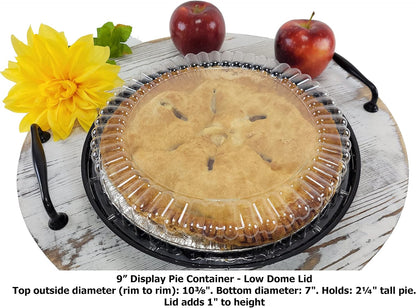 KitchenDance Combo Pack of Pie Pans with Carriers - 9 Inches Pie Pans with Low Dome Lid - 9 Inches Pie Pans with 9 Inches Pie Container - Baking Pan Perfect for Baking, Cooking - WJ40, 10 Count