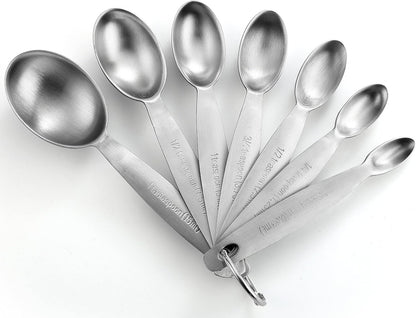 Spring Chef Stainless Steel Measuring Spoons Set of 7 with Leveler