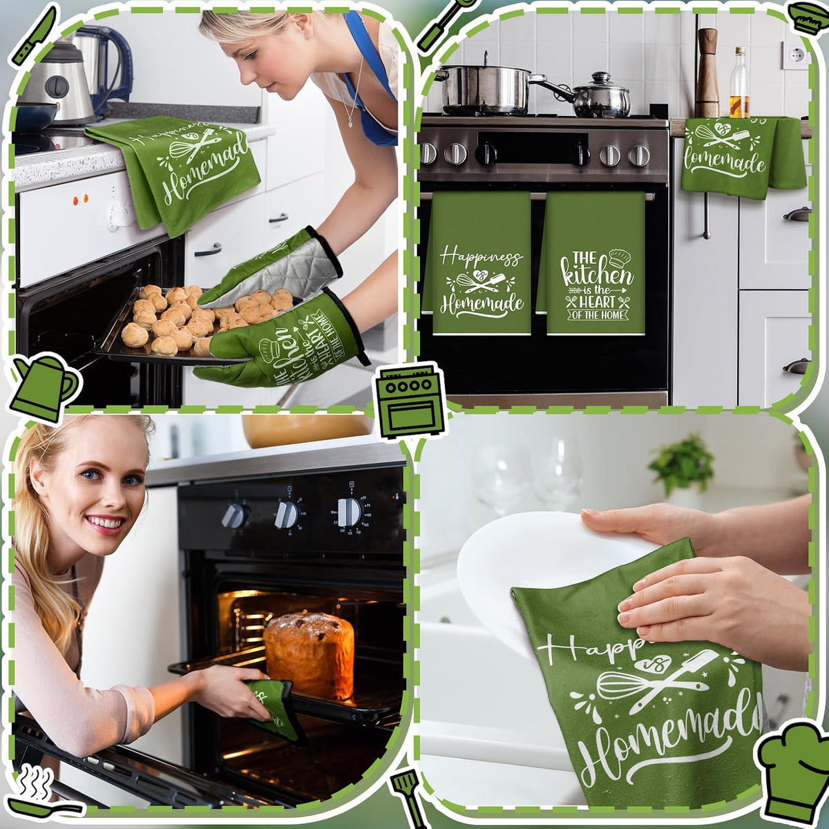 Sratte 6 Pcs Farmhouse Kitchen Decor Accessories Set