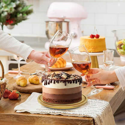cutesun Cake Stand with Lid, 10.8'' Shatterproof Acrylic Dome (Not Glass), 11.8'' Rotating Acacia Wood Cake Display Stand for Wedding Birthday Party Dessert