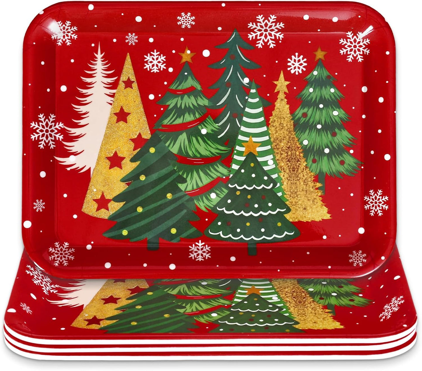 JarThenaAMCS 3Pcs Graduation Serving Trays 13 x 10 Inch Bachelor' s Hat Diploma Glitter Reusable Melamine Platter Congrats 2026 Grad Serving Dishes for Graduate Party Sharing Snacks Fruit Dessert