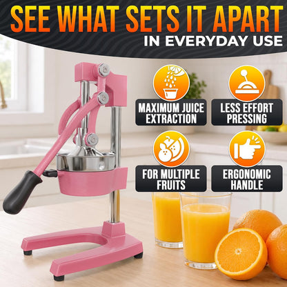 NADOBA Lemon Squeezer and Lime Squeezer, Max Extraction Citrus Hand Juicer