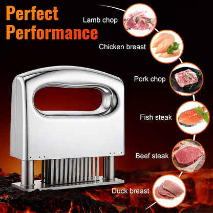 48-Blade Meat Tenderizer Tool, Stainless Steel Needle Meat Tenderizer