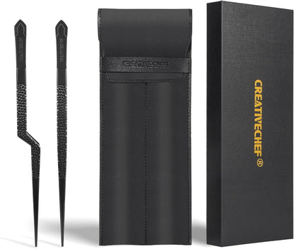 Cooking Tweezers, Chef's Tweezers Tongs, Universal for all kinds of cooking, steak, plating, pasta and many other scenarios (1PC Set)