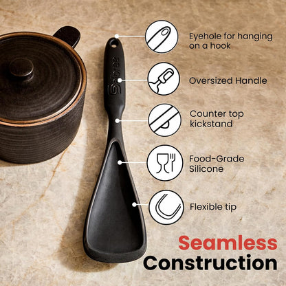 Salbree Seamless Silicone Spatula Spoon Multifunction Scoop Kitchen Spoon