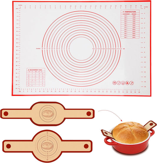 Bread Sling Set, Silicone Bread Sling with Pastry Mat, 3PCS