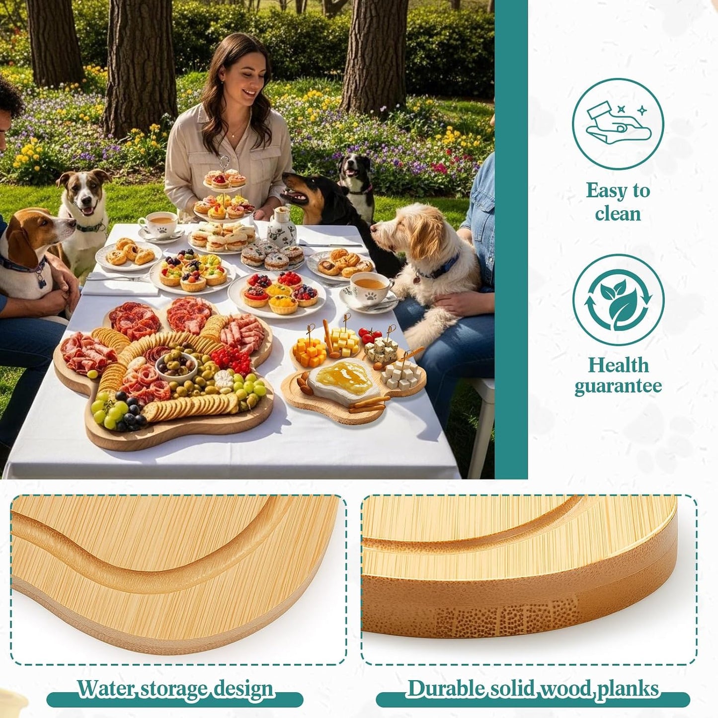 Ziliny Sea Turtle Shaped Cheese Board Set Small Charcuterie Cutting Board Wooden Platter with Knives Forks Funny Serving Trays Turtle Gift for women Christmas Party Kitchen Decoration