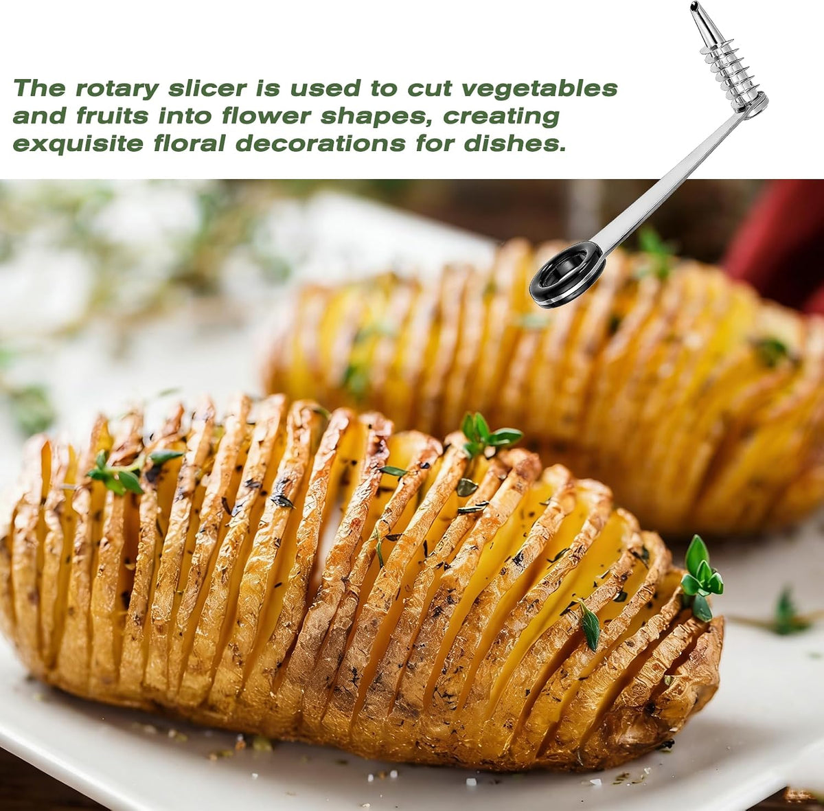 Spiral Potato Cutter, Piranha Spiral Knife Kitchen Accessories Tool