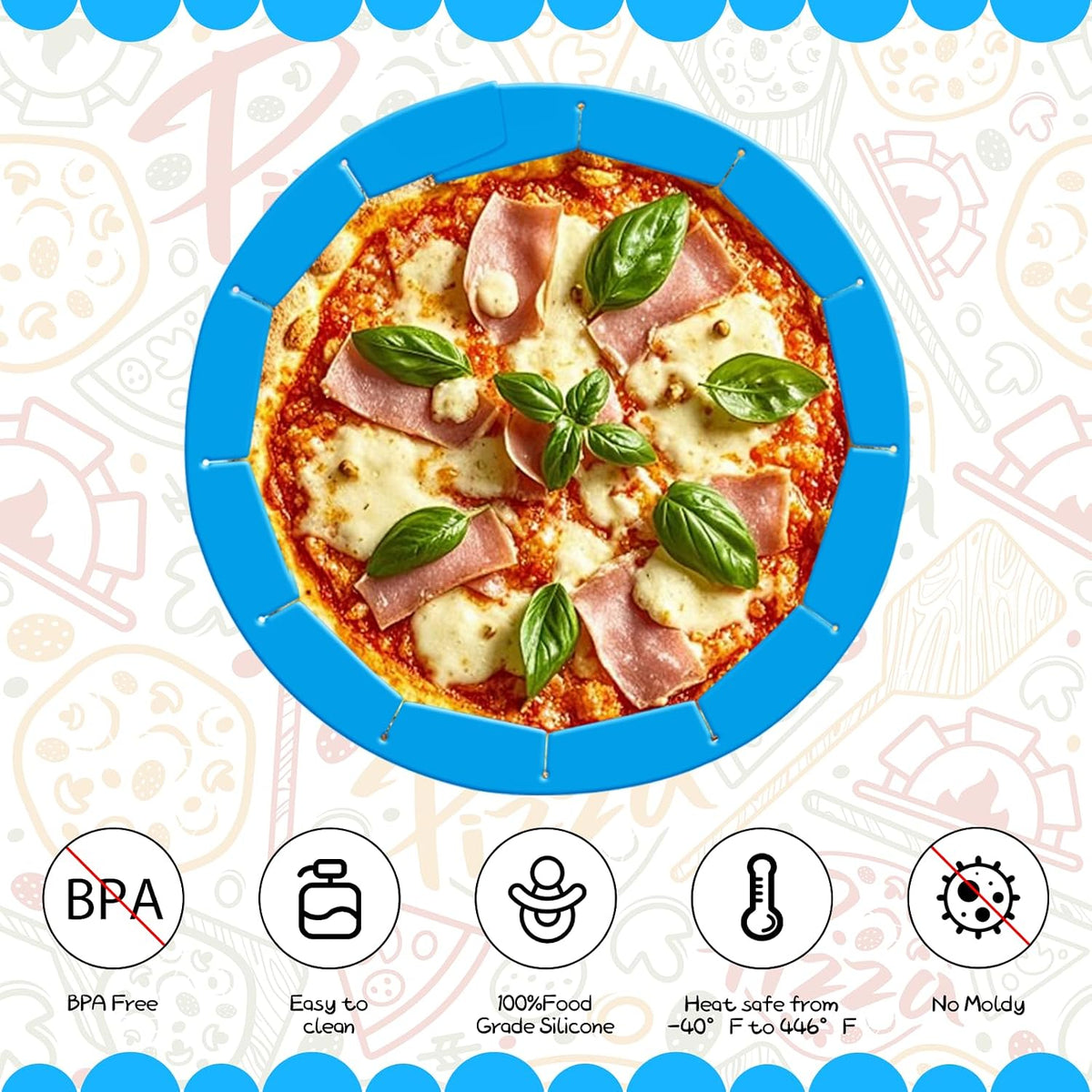 Adjustable Silicone Pie Crust Shield, Reusable for Baking
