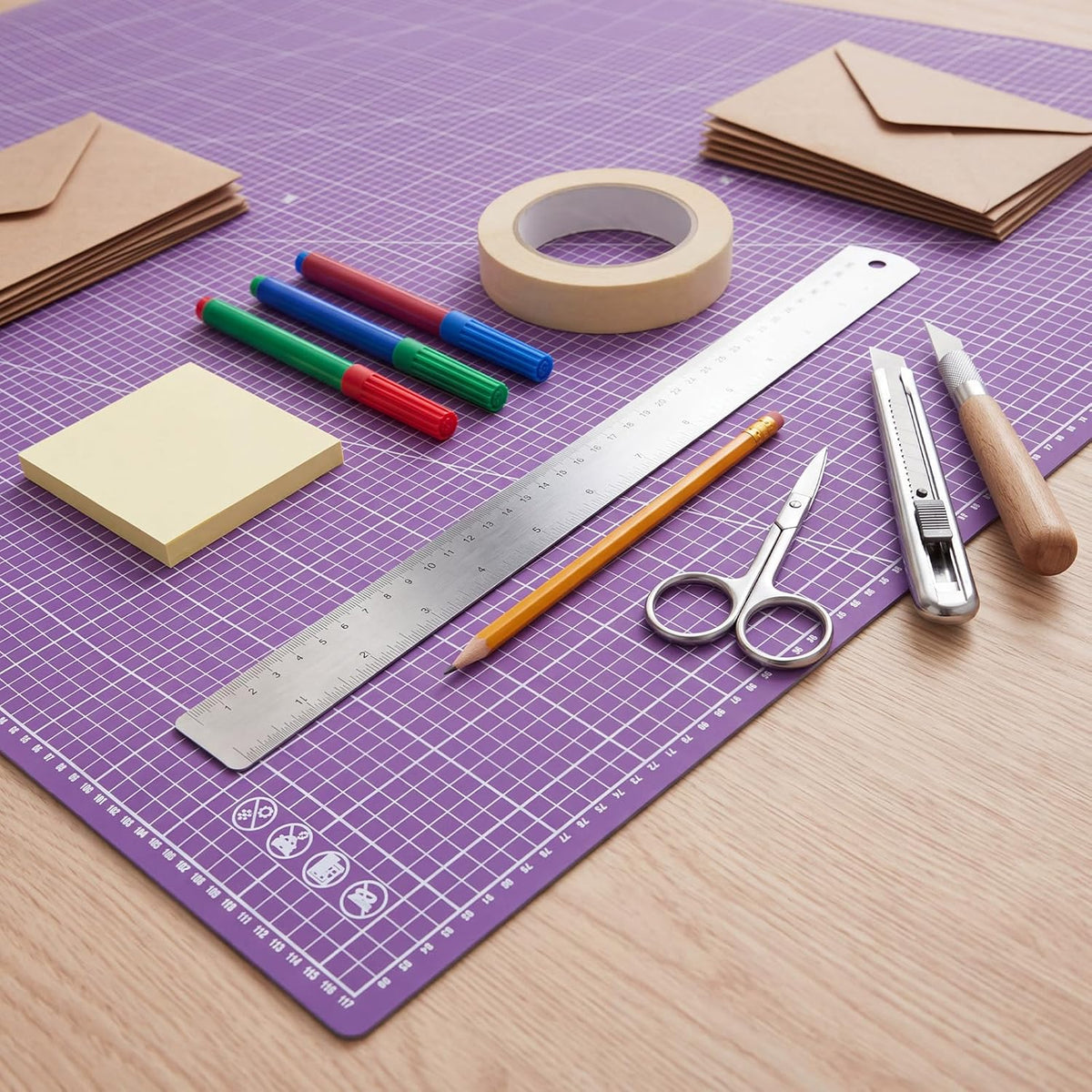 Pangda 1 Pcs 36 x 48 in Large Self Healing Cutting Mat for Sewing, Green