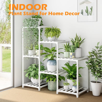 Bamworld Plant Stand Indoor Plant Shelf Outdoor Wood Plant Rack