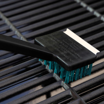 Charbroil Safer Cool-Clean Grill Brush – Grit-Infused Nylon Bristles for Cool Grates, Heavy-Duty Scraper, Built to Last 50,000+ Scrubs