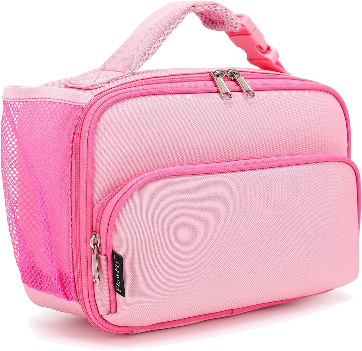 FlowFly Kids Lunch box Insulated Soft Bag Mini Cooler Back to School Thermal Meal Tote Kit for Girls, Boys, Astronaut - Colors A