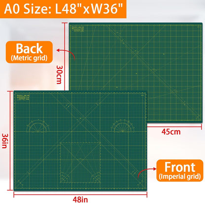 Self Healing Cutting Mat A3 12"x 18" Double Sided Pink Mat