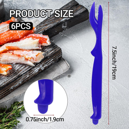 6PCS Crab Legs Crackers, Red