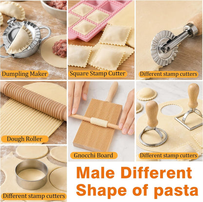 TREWAVE Pasta Making Tools Set, Homemade Pasta Making Kit
