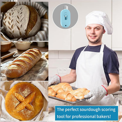 Herda Bread Lame Dough Scoring Tool, Retractable Magnetic Design