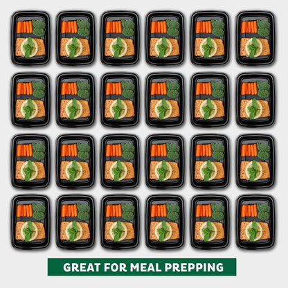 Freshware Meal Prep Containers 1 Compartment Food Storage Containers with Lids, Bento Box, BPA Free, Stackable, Microwave/Dishwasher/Freezer Safe (28 oz), 50 Count (Pack of 1)