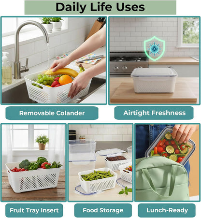 70 Pcs Large Food Storage Containers with Lids Airtight-2500ML to Small Box,Total 22812 ML Stackable Kitchen Bowls Set(35 Containers,35 Lids)-BPA Free Leak proof Plastic Boxes-Microwave safe
