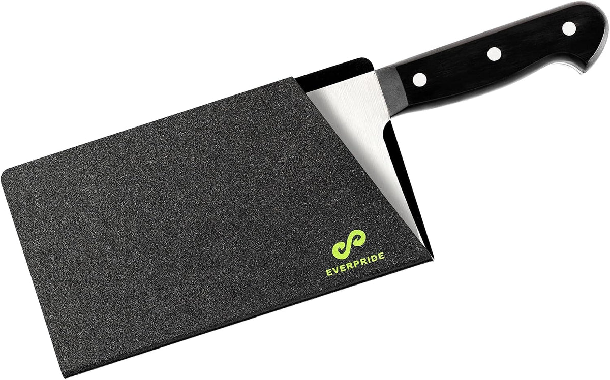 EVERPRIDE Butcher Chef Knife Edge Guard - Wide Knives Blade Edge Protectors - Meat Cleaver Knife Sheath - BPA-Free Chef Knife Cover Fits Blades Up To 8” x 4” – Knives Not Included