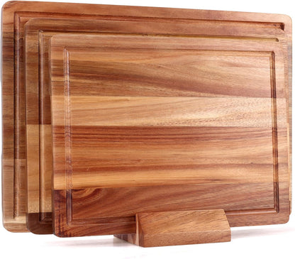Acacia Wood Cutting Boards for Kitchen Wooden Chopping Board with Handle